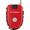 Rockbros 32420981001 bicycle lock with retractable cable – red