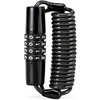 Rockbros T609 bicycle lock su 1.5 m combination – juodos spalvos