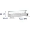 Royal Catering Bain-marie maisto šildomasis bufetas su dangteliu 6 x GN 1/3 2100 W