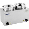 Royal Catering Bain-marie elektrinis sriubos šildytuvas 300W 230V 2 x 3,8L