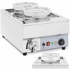 Royal Catering Bain marie elektrinis šildytuvas šokolado fondiu sriubos stotis 1500 W 2 x 7 l