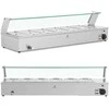 Royal Catering Bain-marie maisto šildomasis bufetas su dangteliu 6 x GN 1/3 2100 W