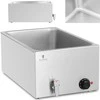 Royal Catering Bain-marie elektrinis šildytuvas su čiaupu GN 1/1 konteineriams 600 W