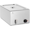 Royal Catering Bain-marie elektrinis šildytuvas su čiaupu GN 1/1 600 W