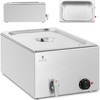 Royal Catering Bain-marie elektrinis šildytuvas su čiaupu GN 1/1 600 W