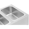 Royal Catering Bain-marie maitinimo šildytuvas su pagrindu, laisvai pastatomas 2 x GN 1/1 1265 W