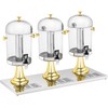 Royal Catering Vėsinantis švediško stalo dozatorius sultims ir gėrimams, trivietis, 3 x 8 l