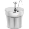 Royal Catering Kečupo padažo dozatorius su pompa, plieno, 6,6 l