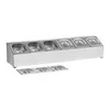 Royal Catering Vitrinos stovas 6x GN 1/6 konteineriams + konteineriams su dangteliais (Ekspozicinė prekė)