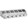 Royal Catering Vitrinos stovas 6x GN 1/6 konteineriams + konteineriams su dangteliais (Ekspozicinė prekė)