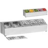 Royal Catering Stovas maitinimo konteineriams 5 x GN1/6 + 5 x konteineriai