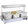 Royal Catering Elektrinės kaitlentės šildymo padėklas kompaktiškas 3 halogeninės lempos 1550W 230V