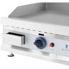Royal Catering Dvigubas lygus reguliuojamas nerūdijančio plieno dujinis grilis gamtinėms dujoms 2x 3,1 kW 0,02 baro 74,5 x 40 cm