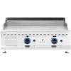 Royal Catering Dvigubas lygus reguliuojamas nerūdijančio plieno dujinis grilis gamtinėms dujoms 2x 3,1 kW 0,02 baro 74,5 x 40 cm