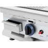 Royal Catering Dvigubas lygias, griovelis, nerūdijančio plieno dujinis grilis gamtinėms dujoms 2x 3,1 kW 0,02 baro 60 x 40 cm