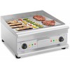 Royal Catering Kepsninė dviguba lygi, grioveliais grioveliais su riebalų stalčiumi 230 V 2x 3200 W