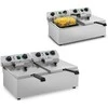 Royal Catering Gruzdintuvė reguliuojamas maitinimo elektrinė TIMER 230 V 2 x 3200W 2 x 10 L