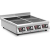 Kaitlentė Royal Catering Indukcinė viryklė 4 palnikowa nastawna timer 400 V 4 x 3500 W