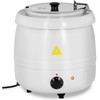 Royal Catering Elektrinis sriubos termosas iš nerūdijančio plieno cool-touch 400 W 10 l 35-80C baltas