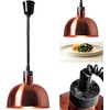 Pakabinamas šviestuvas Royal Catering Infraraudonųjų IR maisto šildymo lempa, pakabinama, varinė, skersmuo. 29 cm 250 W
