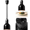Royal Catering Infraraudonųjų spindulių IR maisto šildymo lempa, pakabinama, juoda, skersmens. 17 cm 250 W