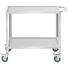 Royal Catering Maitinimo serviravimo vežimėlis 2 lentynos 80 x 57 cm iki 100 kg