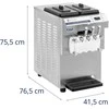 Royal Catering Itališkas ledų aparatas 1350 W 16 l/h - 3 skonių