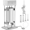 Royal Catering Elektrinis vertikalus dešrų kimštuvas, 4 piltuvėliai, 25 l, 350 W