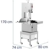 Mėsmalė Royal Catering Mėsos kaulų pjūklas, elektrinis, 78 x 74 cm, 1500W