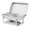 Royal Catering Buffet bain-marie šildytuvas makaronų patiekalams su GN indeliais 2 x 8l - rinkinyje 2 vnt.