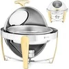 Royal Catering Apvalus bain-marie šildytuvas makaronų patiekalams su ritininiu dangteliu, 6 l