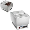 Royal Catering Šildytuvas šokoladui ir padažams, sausas bain marie + 2 GN su dangteliais