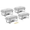 Royal Catering Buffet bain-marie maisto šildytuvas pastai GN 1/1 7,5 l PLIENAS - rinkinyje 4 vnt.