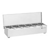 Royal Catering Barmeno indas gėrimų priedams + 6 indų įdėklai, nerūdijantis plienas