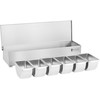 Royal Catering Barmeno indas gėrimų priedams + 6 indų įdėklai, nerūdijantis plienas