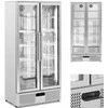 Royal Catering Baro šaldytuvas gėrimams, 2 durų, stiklinis, 458 l, 295 W - sidabrinis
