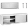 Royal Catering Maitinimo sieninė spinta su stumdomomis durimis PLIENAS 150 kg 150 x 40 x 50 cm