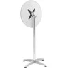 Royal Catering Stalas, apvalus, aukštas, sulankstomas baro stalas, sk. 60 cm 115 cm sidabro - 2 vnt.