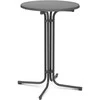 Royal Catering Stalas, apvalus, aukštas, sulankstomas baro stalas, sk. 70 cm aukščio 110 cm pilkos spalvos