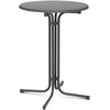 Royal Catering Stalas, apvalus, aukštas, sulankstomas baro stalas, sk. 80 cm aukščio 110 cm pilkos spalvos