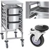 Royal Catering Maitinimo transportavimo vežimėlis 7x GN1/1 konteineriams, keliamoji galia iki 50 kg
