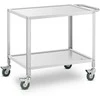 Royal Catering Maitinimo serviravimo vežimėlis 2 lentynos 80 x 57 cm iki 100 kg