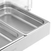 Royal Catering Pusryčių švediško stalo vitrinos su ritininiu dangteliu 3x GN 1/3 3x 2,6 l