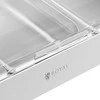 Royal Catering Pusryčių švediško stalo vitrinos su ritininiu dangteliu 3x GN 1/3 3x 2,6 l