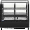 Royal Catering Šaldytuvo vitrina, stiklinė, 3 lygių, 100 l - juoda