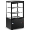 Royal Catering Šaldytuvo vitrina, stiklinė, 3 lygių, 58 l - juoda