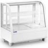 Royal Catering Šaldytuvo vitrina, stiklinė, 3 lygių, 100 l - balta