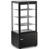 Royal Catering Šaldytuvo vitrina, stiklinė, 4 lygių, 78 l - juoda