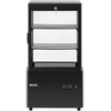 Royal Catering Šaldytuvo vitrina, stiklinė, 3 lygių, 58 l - juoda