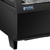 Royal Catering Šaldytuvo vitrina, stiklinė, 3 lygių, 100 l - juoda